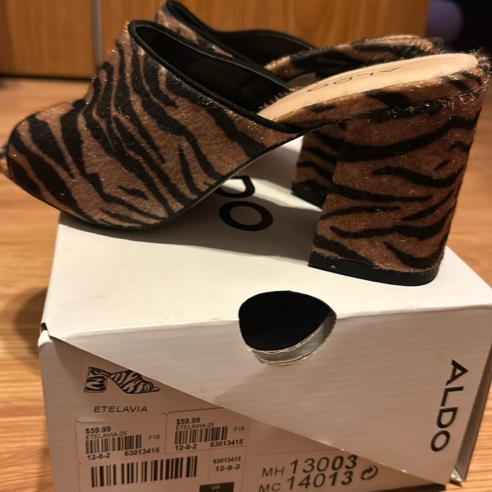Aldo zebra heels